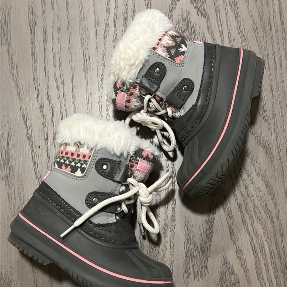 London Fog Toddler Girls Size 7 Winter Boots